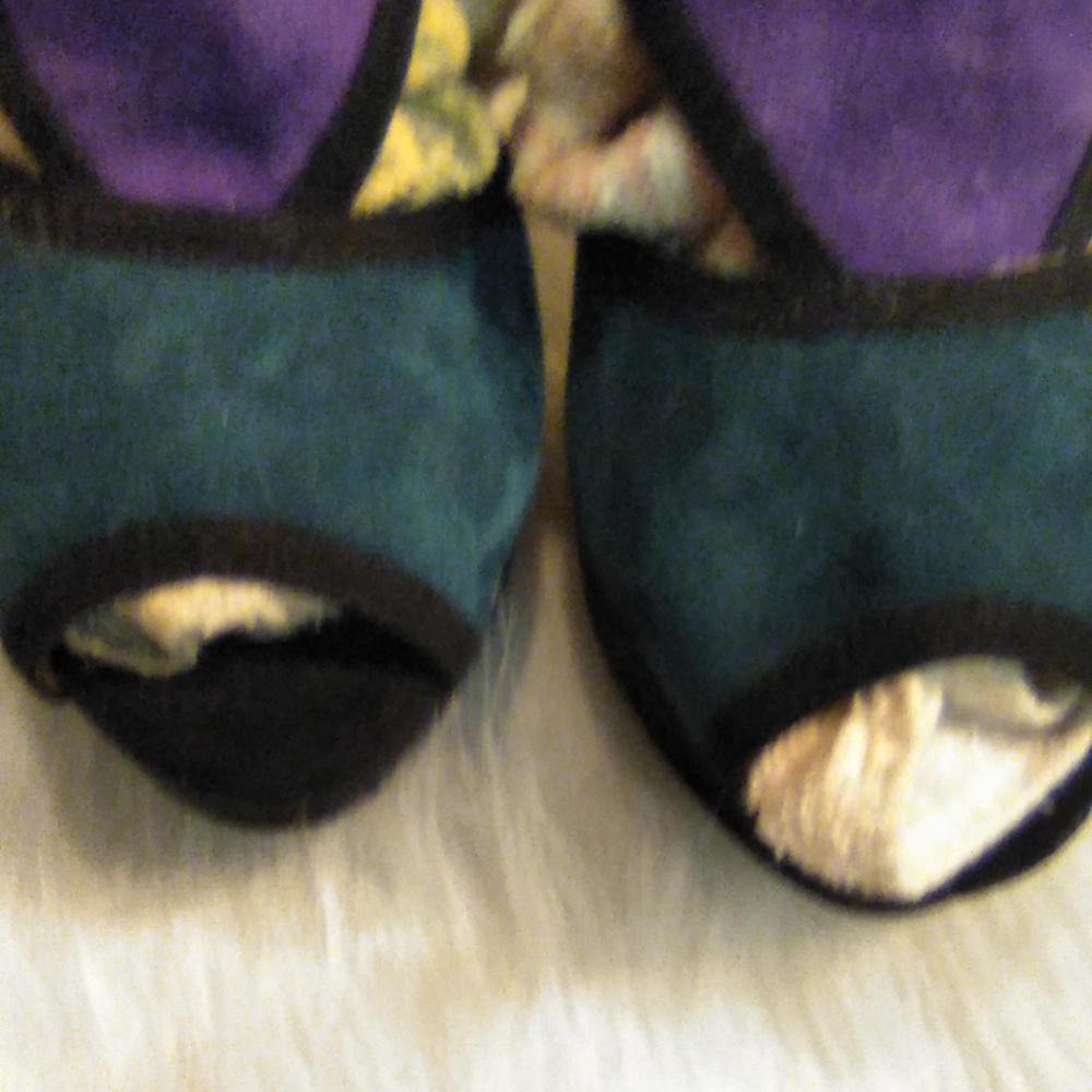 Nine West Color Block Heels Size 8 1/2 - image 2